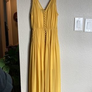 NWOT Ladakh Yellow Sheer Maxi Dress​